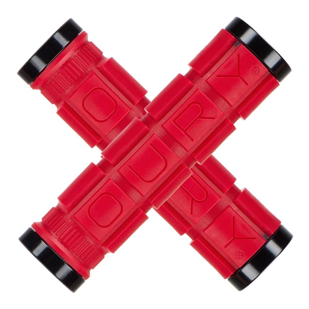 Chwyty kierownicy LIZARDSKINS Dual-Clamp Lock-On OURY - Red (NEW)