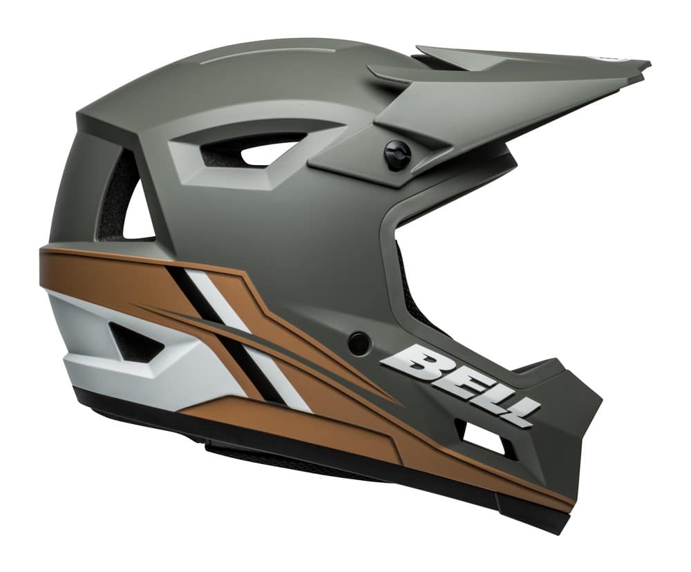 Visą veidą dengiantis šalmas BELL SANCTION 2 DLX MIPS alpine matinis tamsiai pilkas / rusvas, dyd. XL (59–61 cm)
