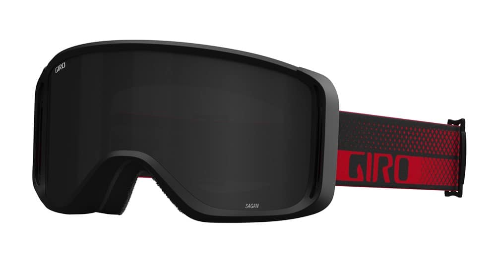 Gogle zimowe GIRO SAGEN RED FLOW (OTG) (Cylindryczne) (szyba ULTRA BLACK 00% S2) (NEW 2024/2025)