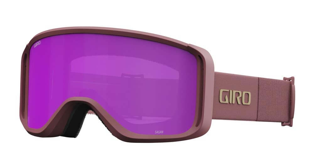 Gogle zimowe GIRO SAGEN ROSE THIRDS (OTG) (Cylindryczne) (szyba AMBER PINK 19-42% S2) (NEW 2024/2025)