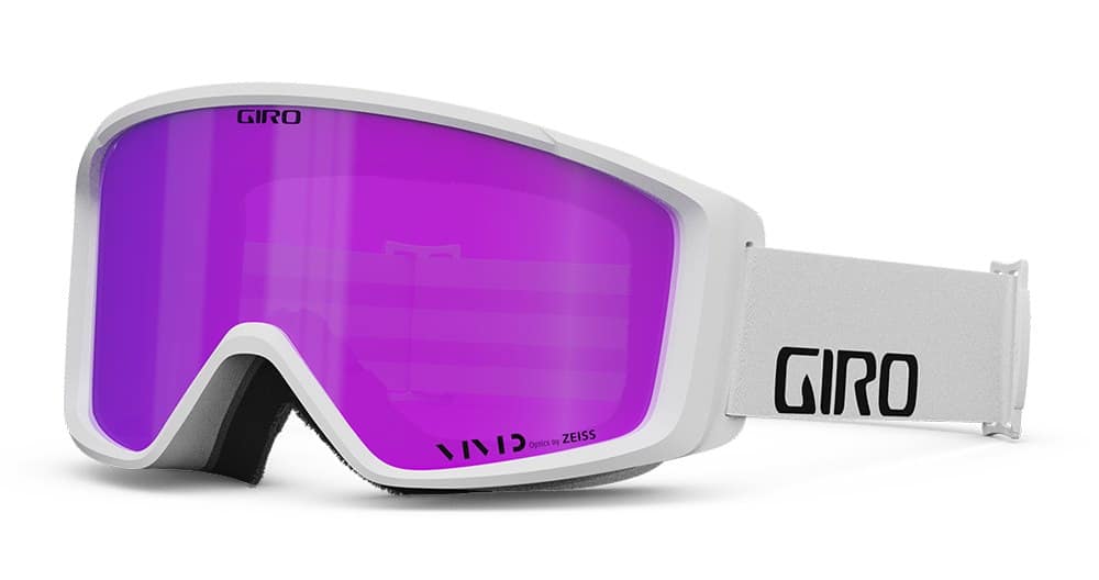 Gogle zimowe GIRO INDEX VIVID 2.0 (Super Large OTG) (Cylindryczne) WHITE WORDMARK (szyba VIVID PINK 00% S2) (NEW 2024/2025)