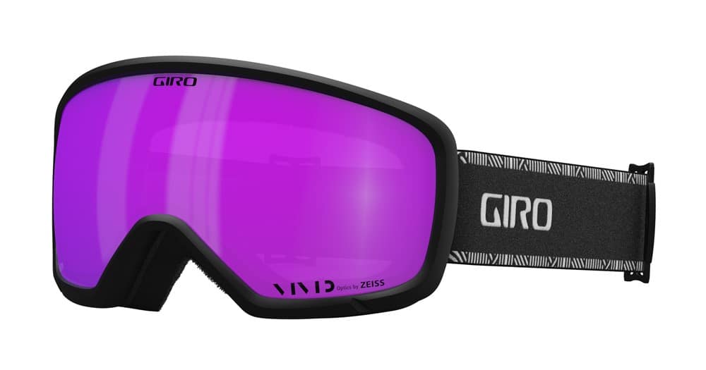 Gogle zimowe GIRO MILLIE BLACK & WHITE CHUTE (Sferyczne) (szyba VIVID PINK 00% S2) (NEW 2024/2025).