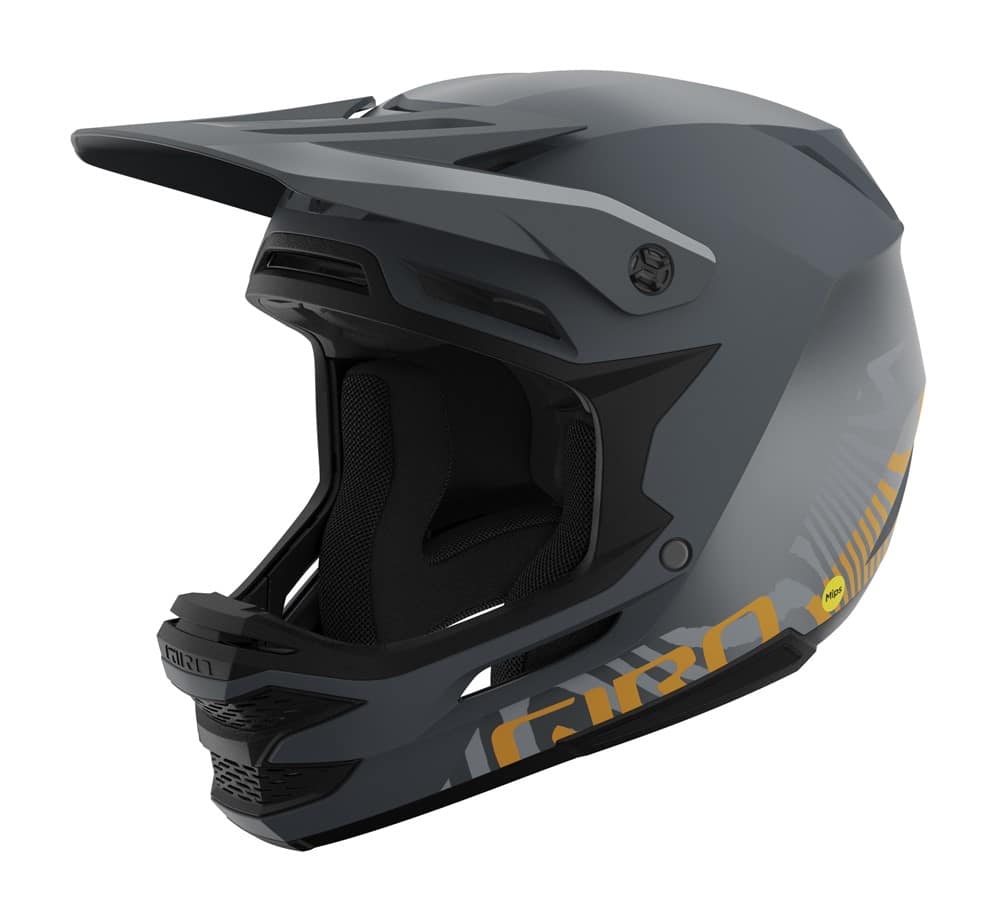 Visą veidą dengiantis šalmas GIRO INSURGENT SPHERICAL matte tamsus „Shark“ dune, dyd. M/L (55–59 cm)