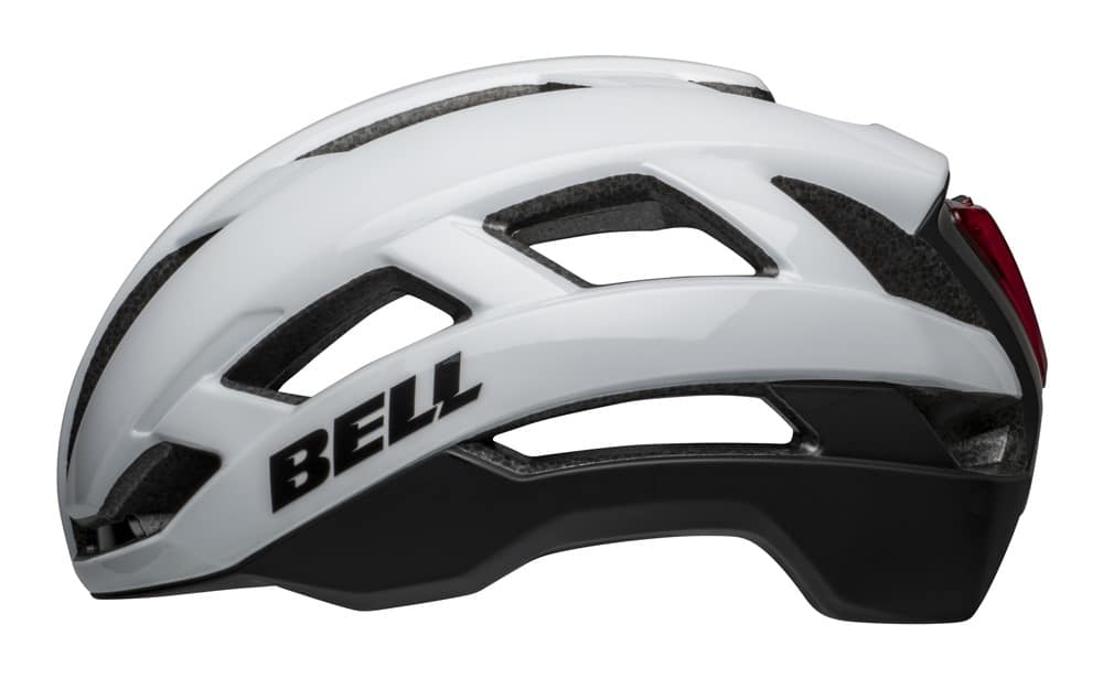 Gravel ir plento šalmas BELL FALCON XR LED MIPS, matinis ir blizgus baltas bei juodas, dydis L (59-63 cm)