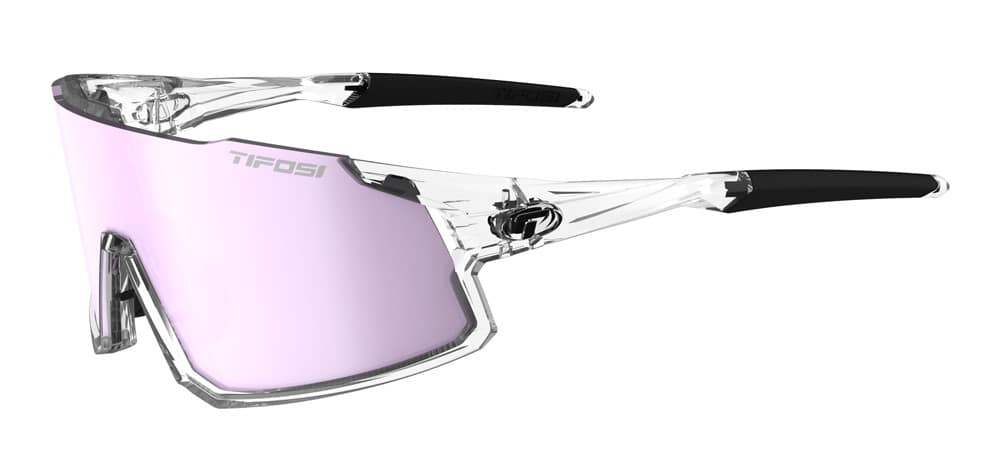 Sportiniai akiniai TIFOSI STASH CLARION crystal clear (3 lęšiai Clarion Purple 13%, AC Red 39%, Clear 90% šviesos pralaidumas)
