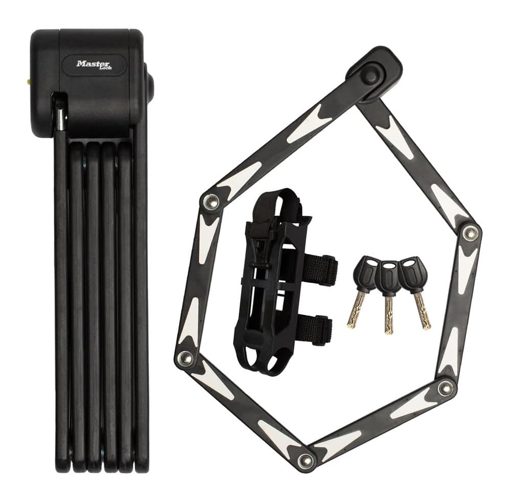 Zapięcie rowerowe MASTERLOCK FOLDING 8333 czarne (NEW 2024)