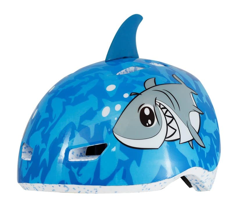 Vaikiškas ir jaunimo šalmas RASKULLZ SHARK FIN, dydis XXS, kūdikiams nuo 1 metų, su pritaikymo sistema (48-52 cm)