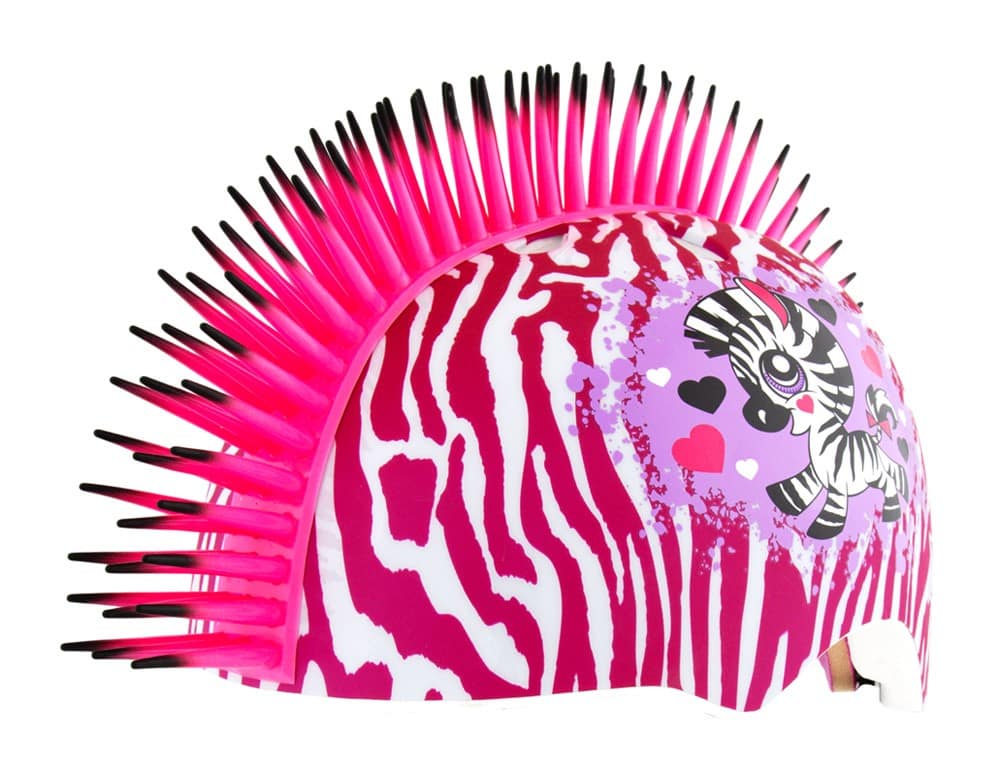Vaikiškas ir jaunimo šalmas RASKULLZ ZEBRA MOHAWK, dydis S, vaikams nuo 5 metų, su pritaikymo sistema (50-54 cm)