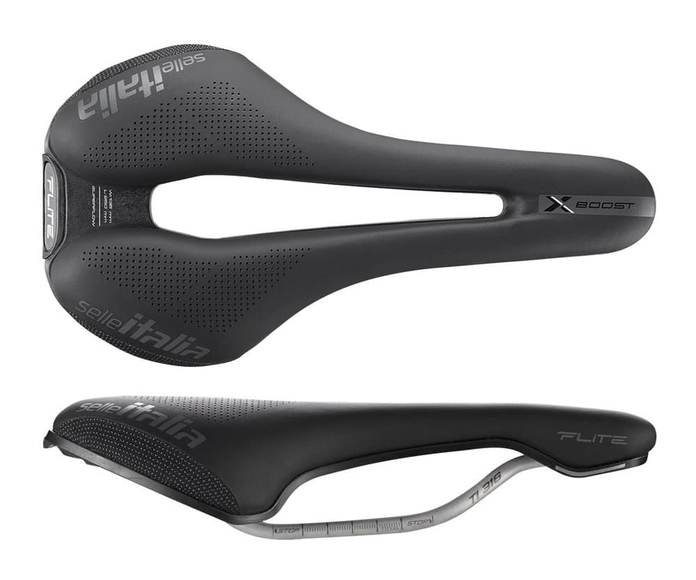 SELLE ITALIA FLITE BOOST X-CROSS TI316 SUPERFLOW S balnelis (ID Match S3), juodas, 204 g