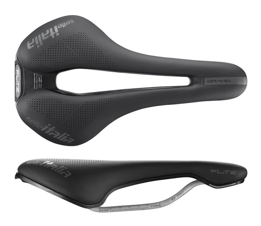SELLE ITALIA FLITE BOOST GRAVEL TI316 SUPERFLOW L balnelis (ID Match L3), juodas, 232 g
