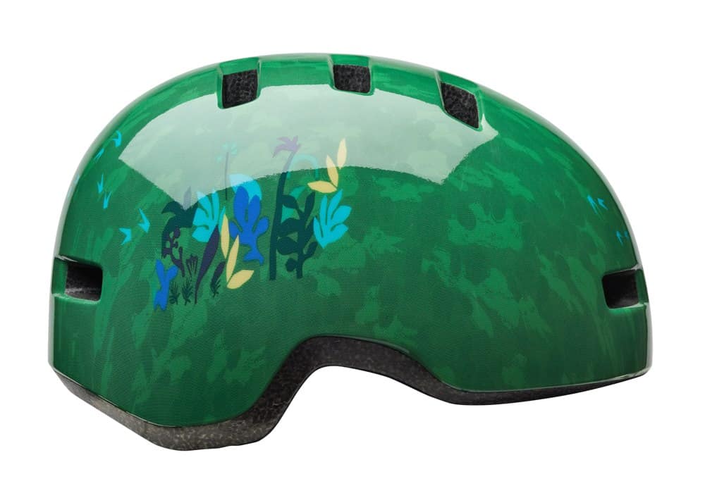 Vaikiškas šalmas BELL LIL RIPPER žalias su dinozaurų raštu, dydis S (48–55 cm)