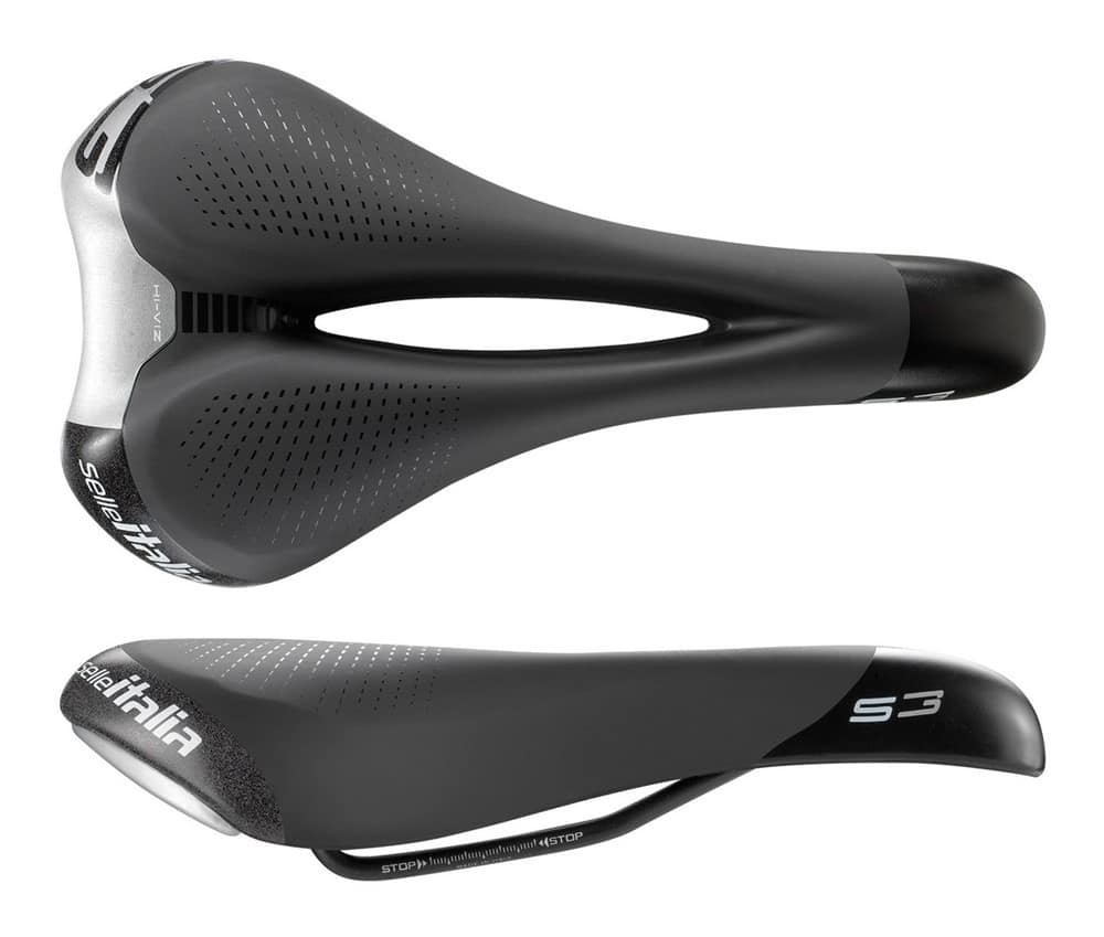 Siodło SELLE ITALIA SPORTOURING S 3 FLOW L (id match L2), Pręty Fec Alloy, Hi-Viz, Żel, 367g (NEW)