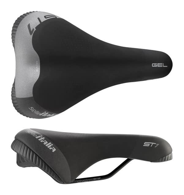 Siodło SELLE ITALIA SPORTOURING ST 1  L (idmatch L1), Pręty Fec Alloy, Hi-Viz, Żel, 497g (NEW)