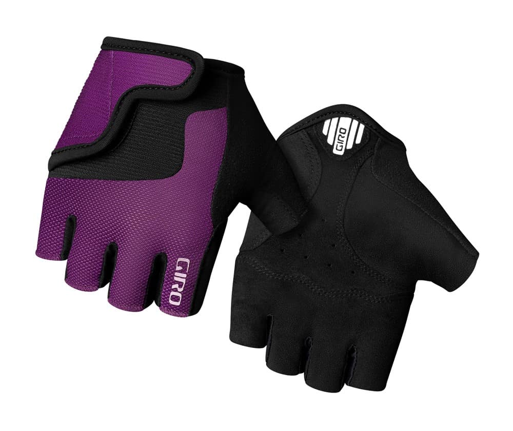 Jaunimo GIRO BRAVO JR dviratininko pirštinės trumpais pirštais, retro violetinės, dydis S (delno apimtis 142–152 mm / delno ilgis 155–160 mm)