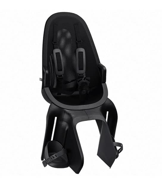 Fotelik dziecięcy QIBBEL AIR MIK black, mocowanie na bagażnik z systemem MIK HD, udźwig 22kg (NEW 2026)