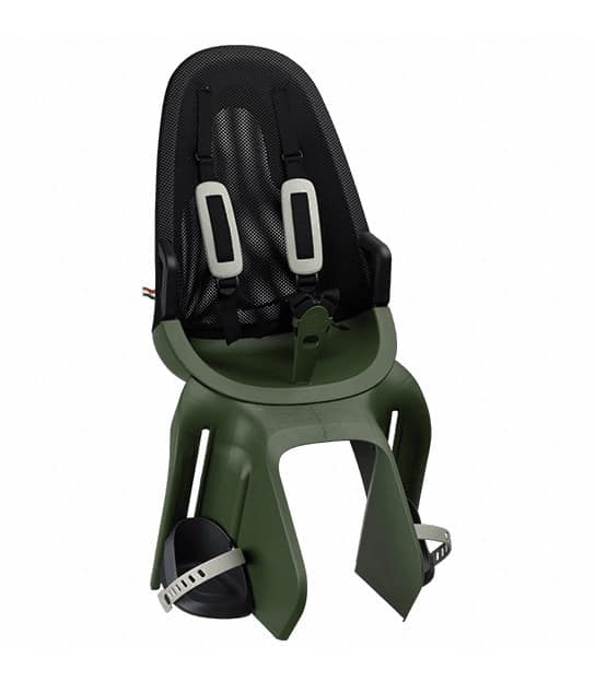 Fotelik dziecięcy QIBBEL AIR SEATPOST magic green, mocowanie na rurze podsiodłowej + moduł mocujący, udźwig 22kg (NEW 2026)