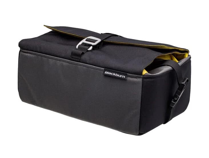 Torba na bagażnik BLACKBURN GRID BASKET BAG black/yellow/grey, wodoodporna, 8,5-22L (NEW).