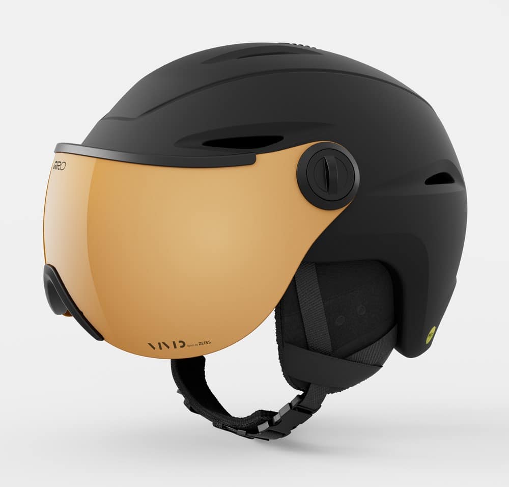 Kask zimowy GIRO ESSENCE MIPS matte black / VIVID copper roz. S (52-55.5 cm) (NEW 2025/2026)