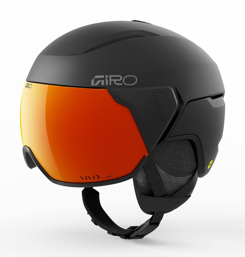 Kask zimowy GIRO ORBIT SPHERICAL matte black / VIVID ember roz. L (59-62.5 cm) (NEW 2025)