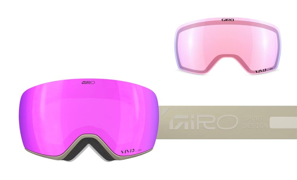 Gogle zimowe GIRO ARTICLE II STONE RAILS (Szyba lustrzana kolorowa VIVID-Carl Zeiss PINK 19-42% S2 + Szyba lustrzana kolorowa VIVID-Carl Zeiss INFRARED 50% S1) (NEW 2024/2025)