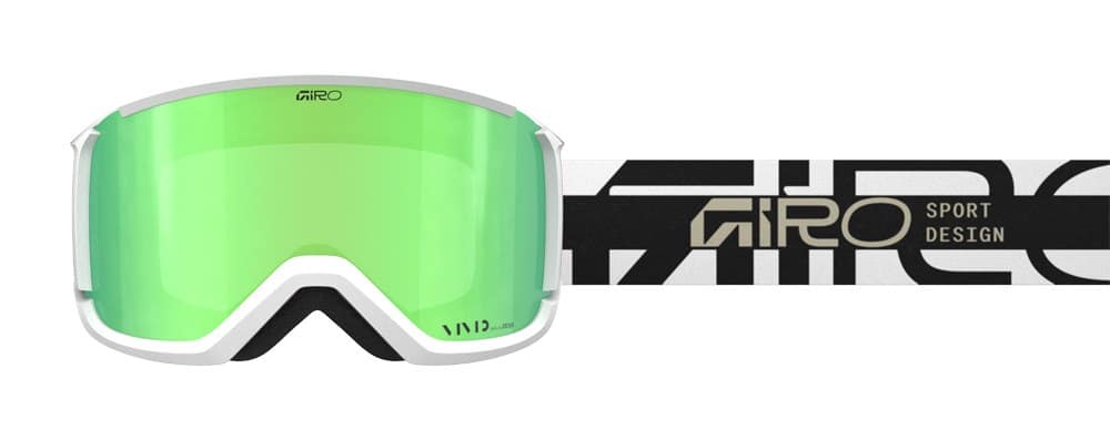 Gogle zimowe GIRO REVOLT BLACK WHITE BURST (Szyba lustrzana kolorowa VIVID-Carl Zeiss EMERALD 19-42% S2) (NEW 2024)