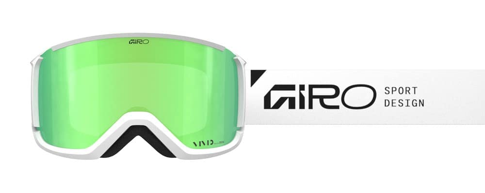 Gogle zimowe GIRO REVOLT WHITE STACKED (Szyba lustrzana kolorowa VIVID-Carl Zeiss EMERALD 19-42% S2) (NEW 2024)