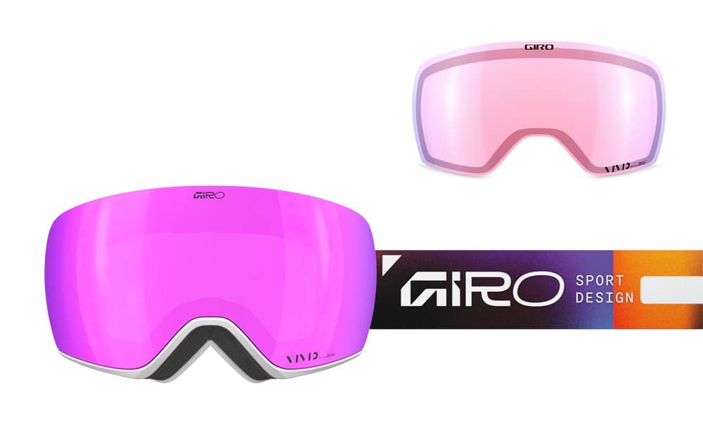 Gogle zimowe GIRO ARTICLE II PURPLE FADED RAILS (Szyba lustrzana kolorowa VIVID-Carl Zeiss PINK 19-42% S2 + Szyba lustrzana kolorowa VIVID-Carl Zeiss INFRARED 43-79% S1) (NEW 2024/2025) (N/A)