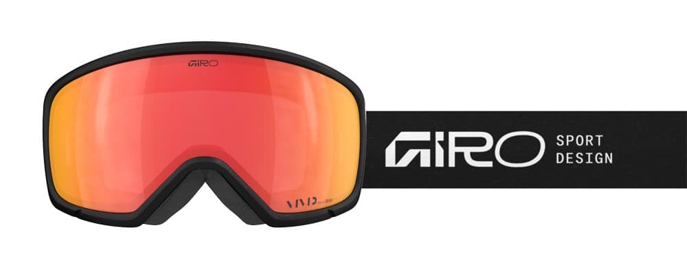 Gogle zimowe GIRO RINGO BLACK STACKED (OTG) (Sferyczne) (Szyba lustrzana kolorowa VIVID-Carl Zeiss EMBER 19-42% S2) (NEW 2025/2026)