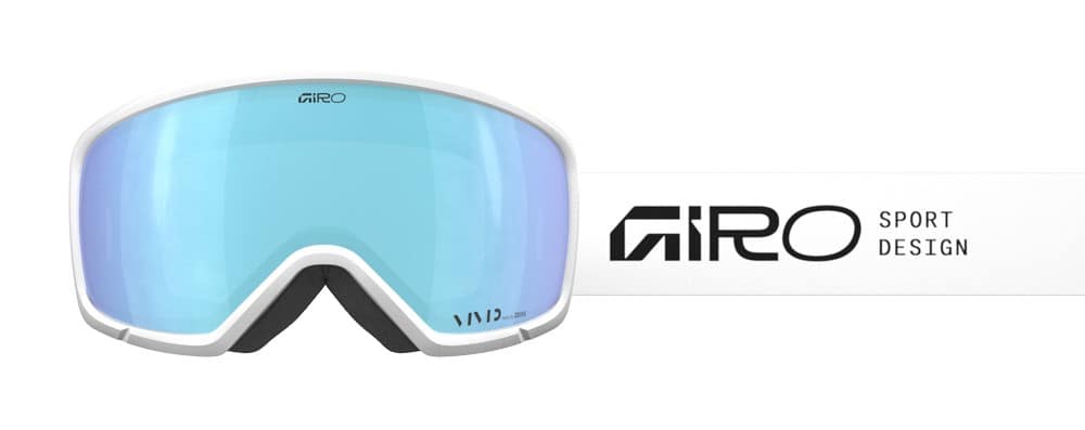 Gogle zimowe GIRO RINGO WHITE STACKED (OTG) (Sferyczne) (Szyba lustrzana kolorowa VIVID-Carl Zeiss ROYAL 19-42% S2) (NEW 2025/2026)