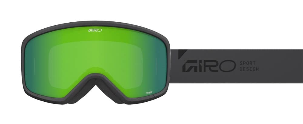 Gogle zimowe juniorskie GIRO STOMP GREY WORDMARK (szyba LODEN GREEN 00% S2) (NEW 2025/2026)