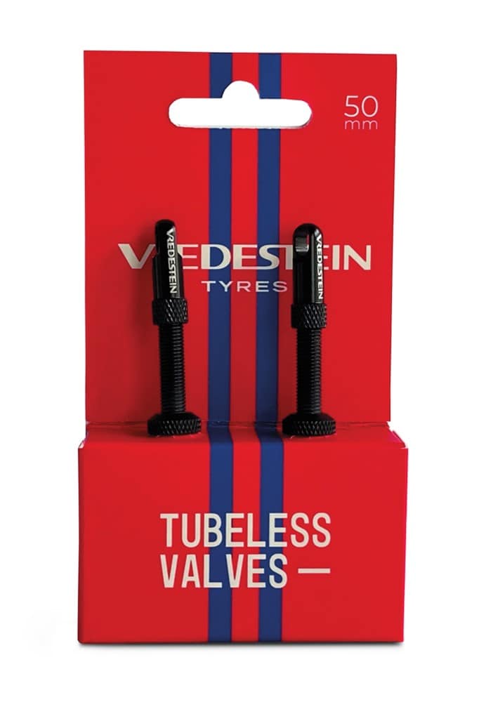 Zaworki tubeless VREDESTEIN TUBELESS VALVES 50mm, Czarne (NEW)