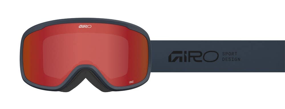 Gogle zimowe GIRO CRUZ INDIGO STACKED (OTG) (Cylindryczne) (Szyba lustrzana kolorowa AMBER SCARLET 19-42% S2) (NEW 2025/2026)