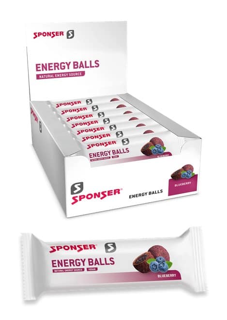 Przekąska SPONSER ENERGY BALLS Blueberry (pudełko 18szt x 45g) (NEW)