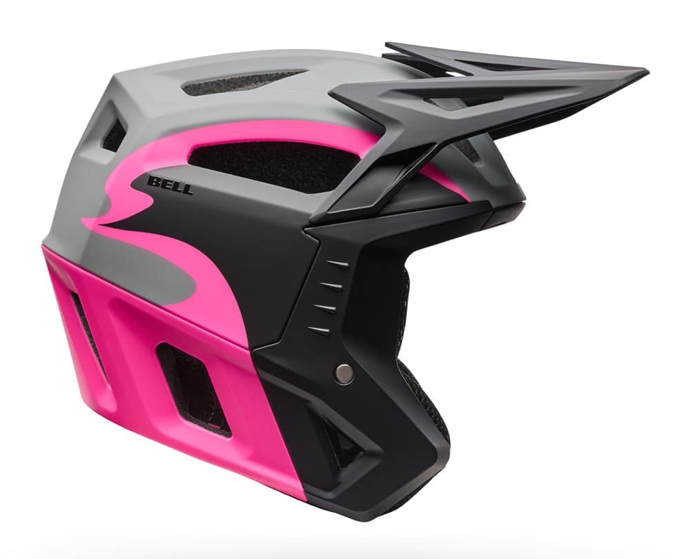 MTB šalmas BELL 3QTR-AIR MIPS Fluid pilkas rožinis dydis M (55–57 cm)
