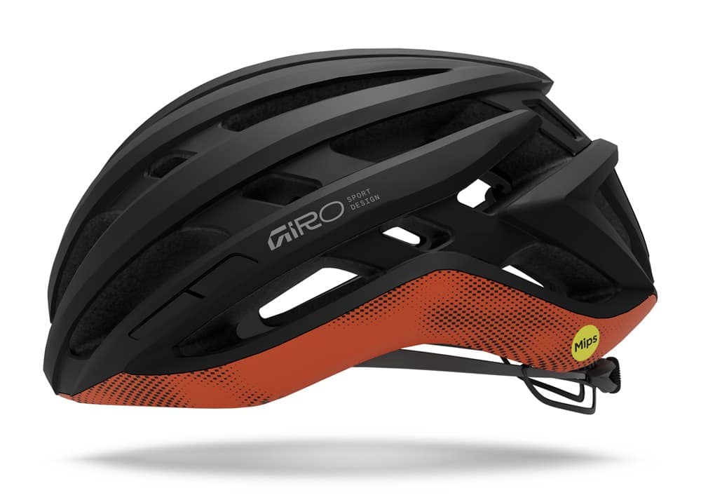 Plento šalmas GIRO AGILIS MIPS, matinis „Motion“ oranžinis, dydis M (55-59 cm)