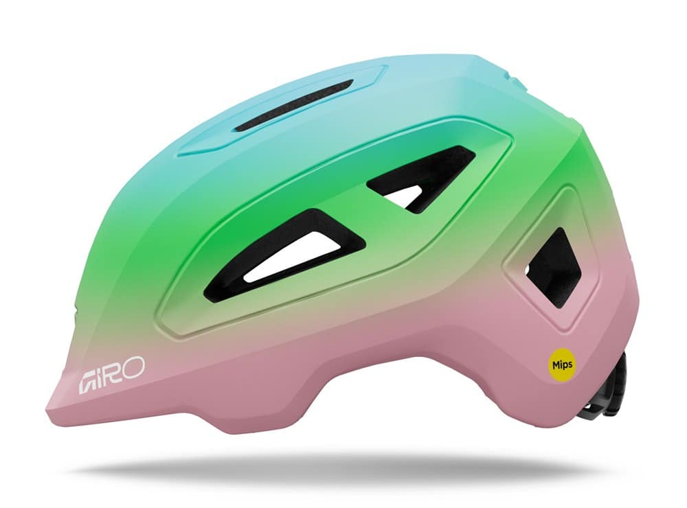 Kask dziecięcy GIRO SCAMP MIPS II matte light pink/green fade roz. S (49-53 cm) (NEW 2026)
