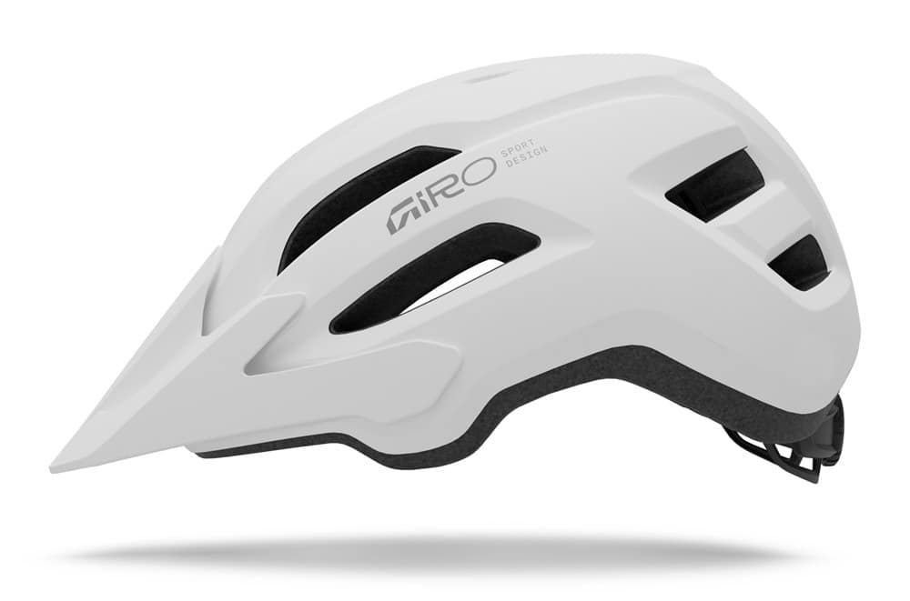 MTB šalmas GIRO FIXTURE II W, matinis baltas ir chromo spalvos, dydis universalus (50-57 cm)