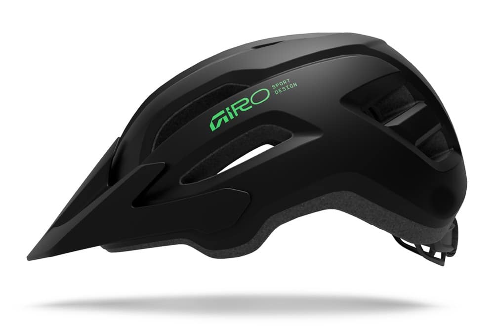 Kask dziecięcy juniorski GIRO FIXTURE II matte black/vivid green roz. Uniwersalny (50-57 cm) (NEW 2026)