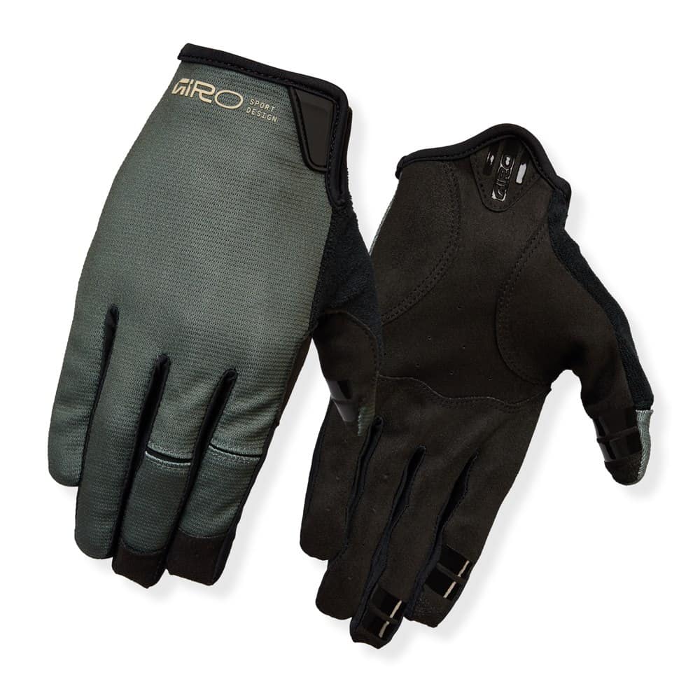 Vyriškos pilnų pirštų pirštinės GIRO DND dark sage, dydis XXL (delno apimtis od 267 mm / delno ilgis od 211 mm)