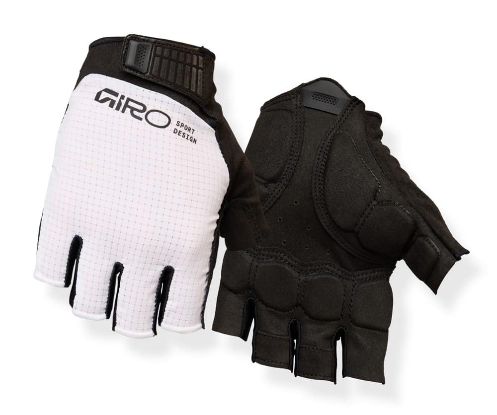 Rękawiczki męskie GIRO BRAVO II GEL krótki palec white roz. L (obwód dłoni 229-248 mm / dł. dłoni 189-199 mm) (NEW 2026)