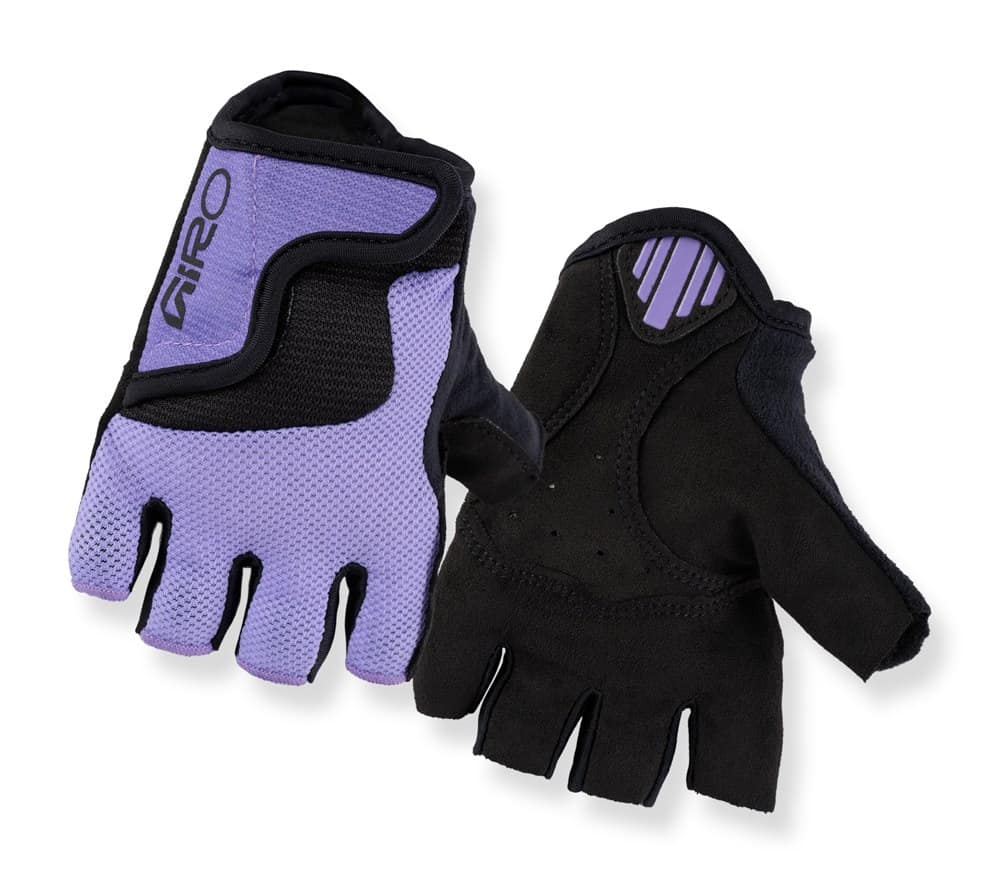 Jaunimo GIRO BRAVO JR dviratininko pirštinės trumpais pirštais, blankiai violetinės, dydis M (delno apimtis 152–162 mm / delno ilgis 160–165 mm)