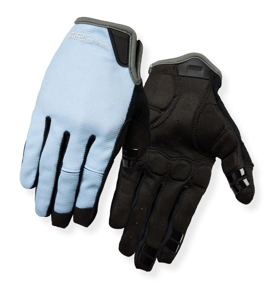 Moteriškos pilnų pirštų pirštinės GIRO LA DND GEL sky blue, dydis M (delno apimtis 170-189 mm / delno ilgis 170-184 mm)