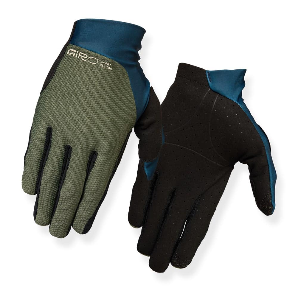 Vyriškos pilnų pirštų pirštinės GIRO TRIXTER dark sage, dydis XXL (delno apimtis od 267 mm / delno ilgis od 211 mm)