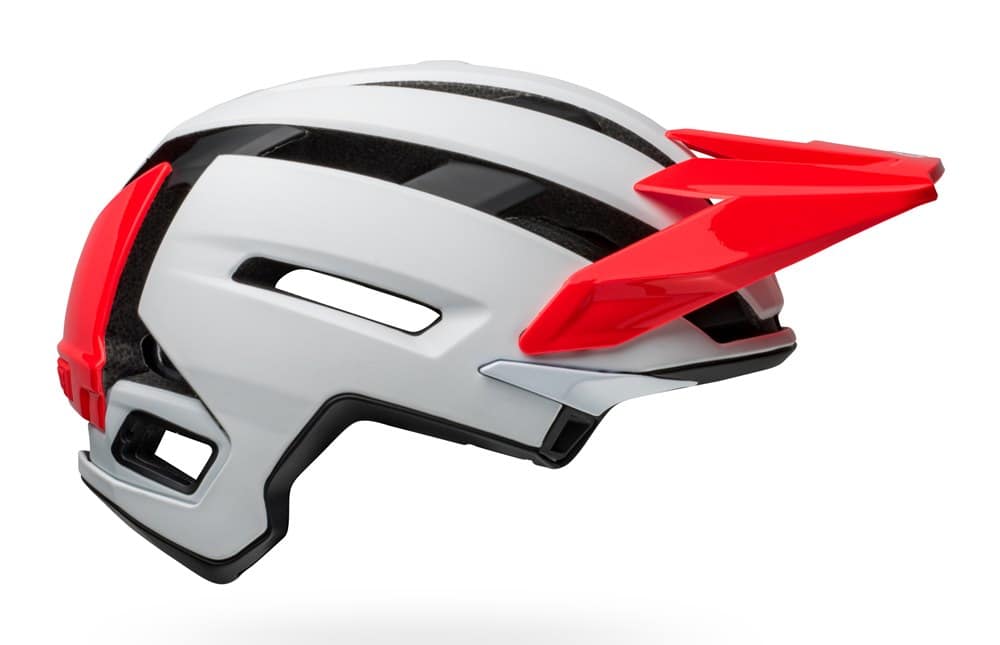 MTB šalmas BELL SUPER AIR SPHERICAL matinis / blizgus baltas / infraraudonas dydis S (52-56 cm)
