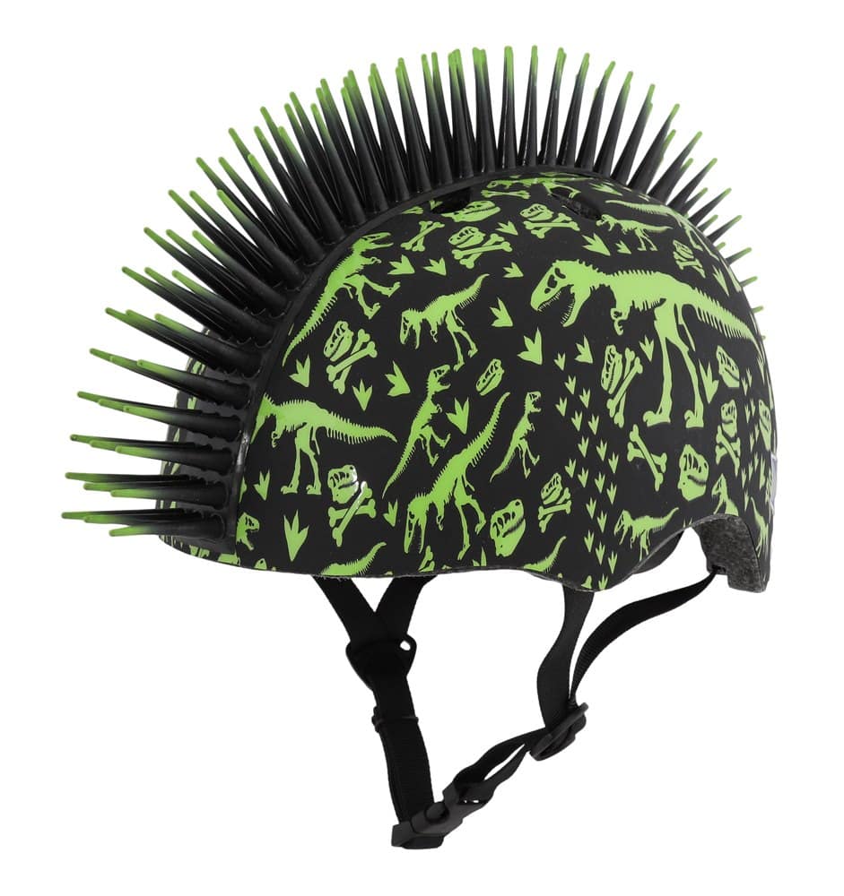 Kask dziecięcy juniorski RASKULLZ T-REX BONEZ MOHAWK black roz. S CHILD FS 5+ (50-54 cm) (NEW 2026).