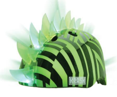 Kask dziecięcy juniorski KRASH DAZZLE GREEN LED roz. M YOUTH FS 8+ (54-58 cm) (NEW 2026).