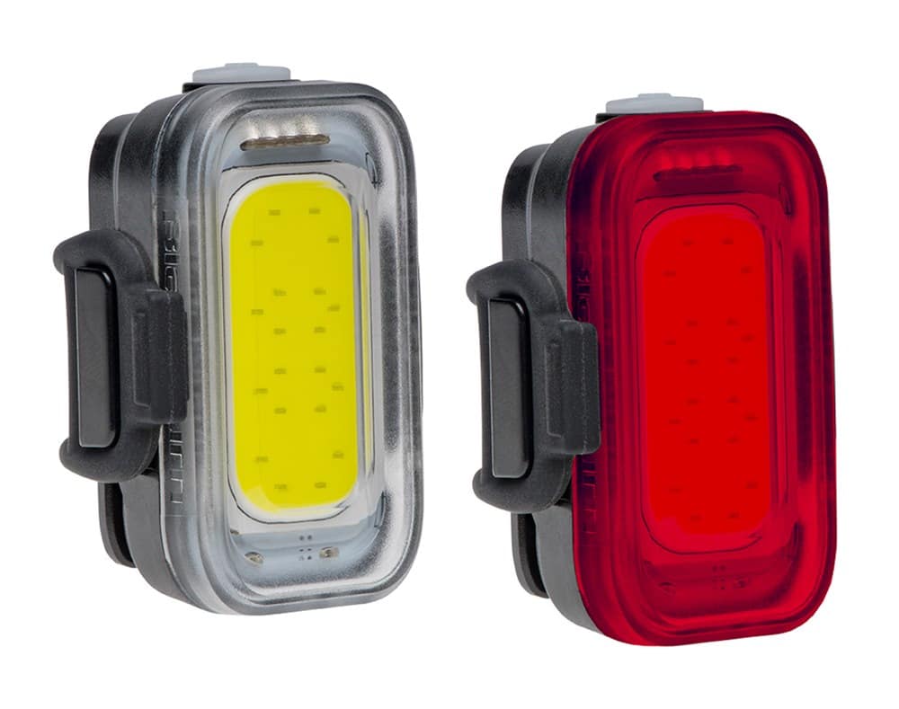 Lampka przednia BLACKBURN GRID FRONT LIGHT 110 lumenów+ Lampka tylna BLACKBURN GRID REAR LIGHT 40 lumenów, pudełko zbiorcze: 4 x przednie, 5 x tylne (NEW 2026)