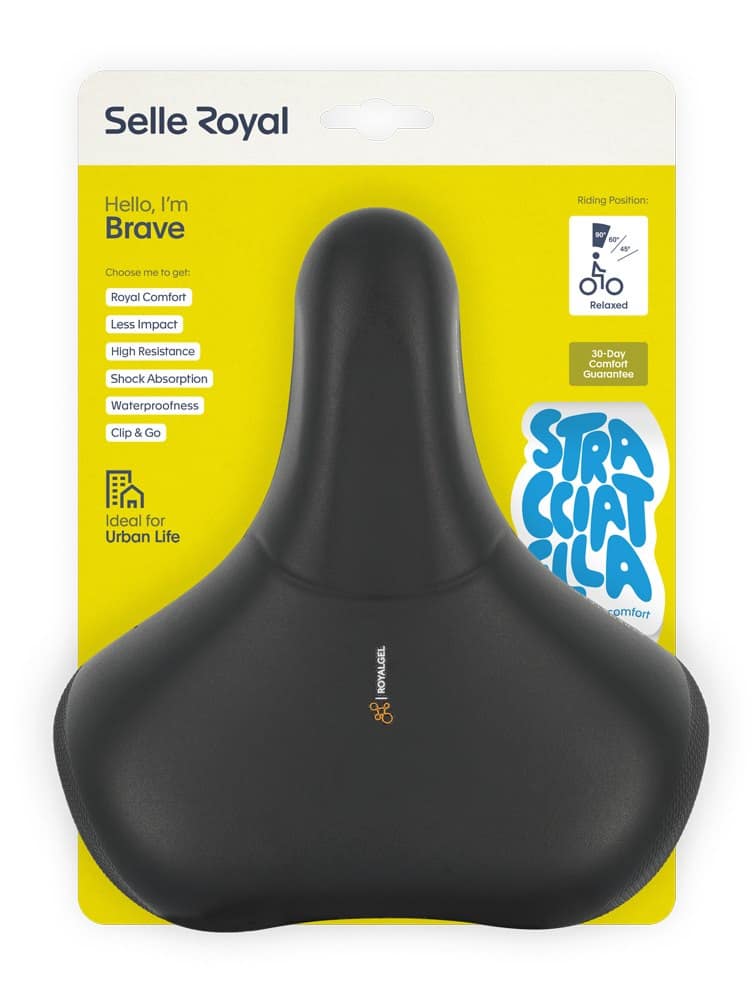Siodło SELLEROYAL BRAVE STRENGTEX RELAXED 90st. żelowe, elastomery, unisex (NEW 2026)