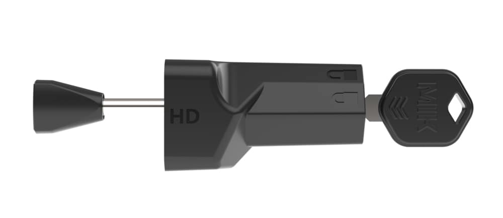 Zawleczka z kłódką BASIL MIK HD Hooks lock pin, MIK System, do sakw/toreb MIK (NEW 2026)