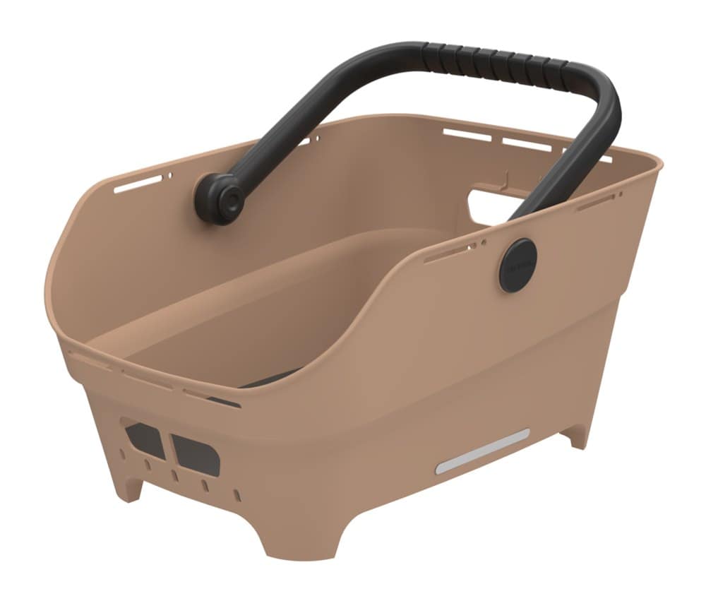Kosz tylny na bagażnik BASIL CENTO NEO rear bicycle basket, 21L MultiSystem NX, sand (NEW 2026)
